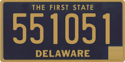 DE license plate 551051