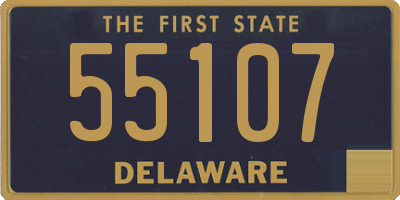 DE license plate 55107