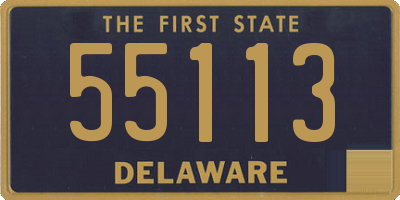 DE license plate 55113