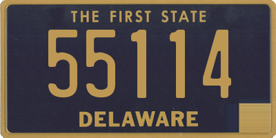 DE license plate 55114