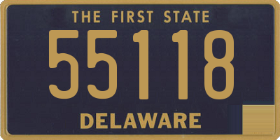 DE license plate 55118