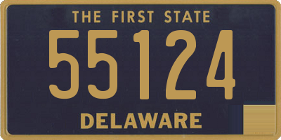 DE license plate 55124