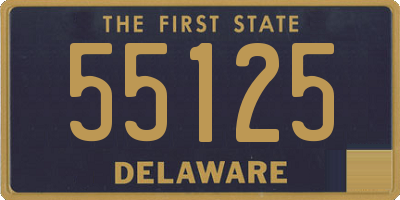 DE license plate 55125