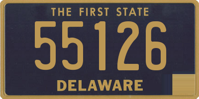 DE license plate 55126