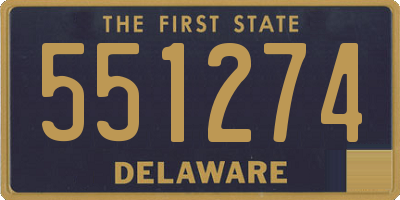 DE license plate 551274
