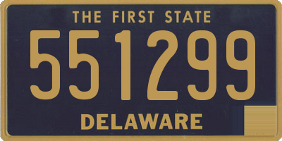 DE license plate 551299