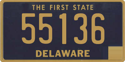 DE license plate 55136