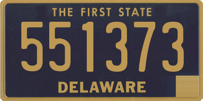 DE license plate 551373