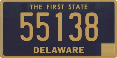 DE license plate 55138