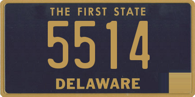 DE license plate 5514