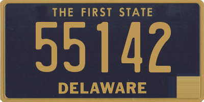 DE license plate 55142