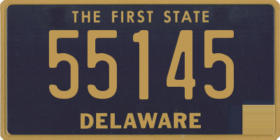 DE license plate 55145