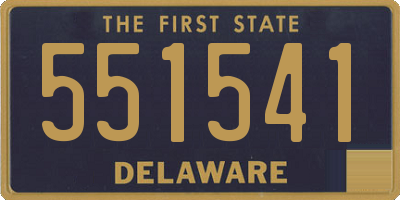 DE license plate 551541