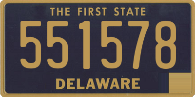 DE license plate 551578