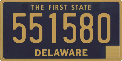 DE license plate 551580