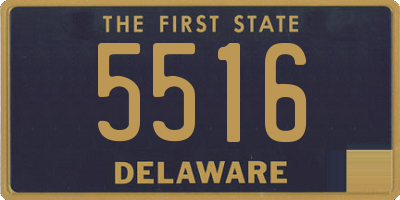 DE license plate 5516