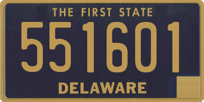 DE license plate 551601