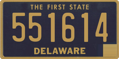 DE license plate 551614