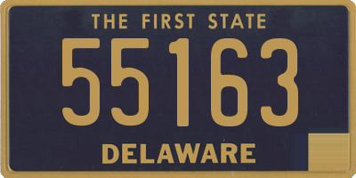 DE license plate 55163