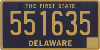 DE license plate 551635