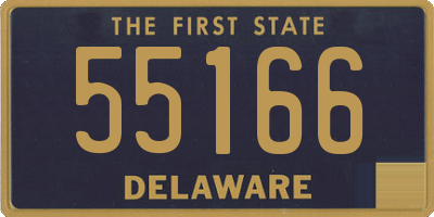 DE license plate 55166