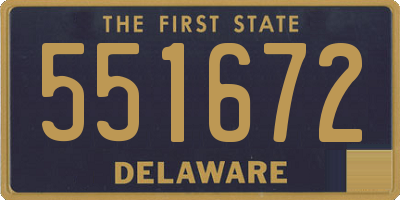 DE license plate 551672
