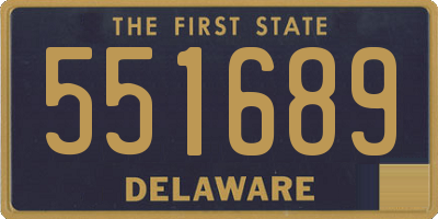 DE license plate 551689