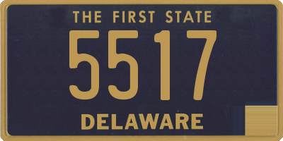 DE license plate 5517
