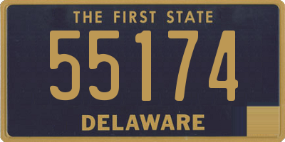 DE license plate 55174