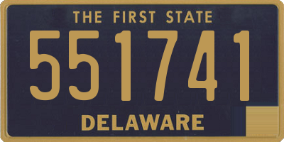 DE license plate 551741