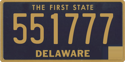 DE license plate 551777