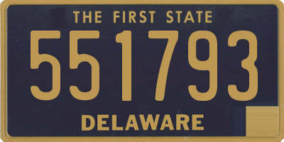 DE license plate 551793