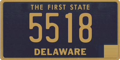DE license plate 5518