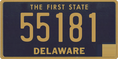 DE license plate 55181