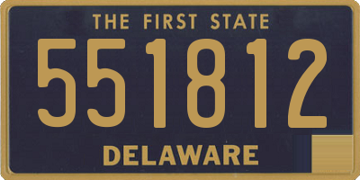 DE license plate 551812