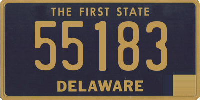 DE license plate 55183