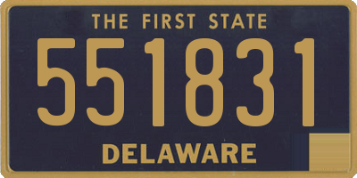 DE license plate 551831