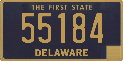 DE license plate 55184