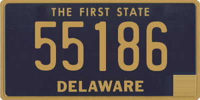 DE license plate 55186