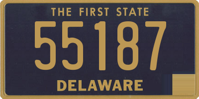 DE license plate 55187