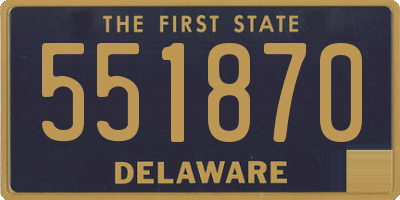 DE license plate 551870