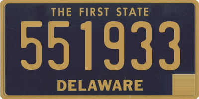 DE license plate 551933