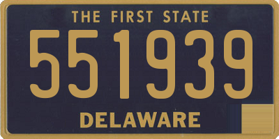 DE license plate 551939