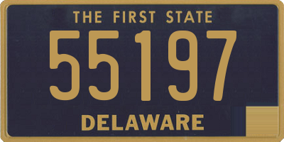 DE license plate 55197