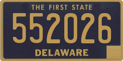 DE license plate 552026