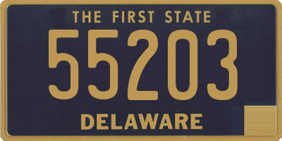 DE license plate 55203