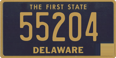 DE license plate 55204