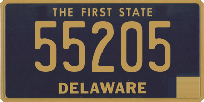 DE license plate 55205