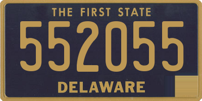DE license plate 552055