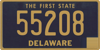 DE license plate 55208
